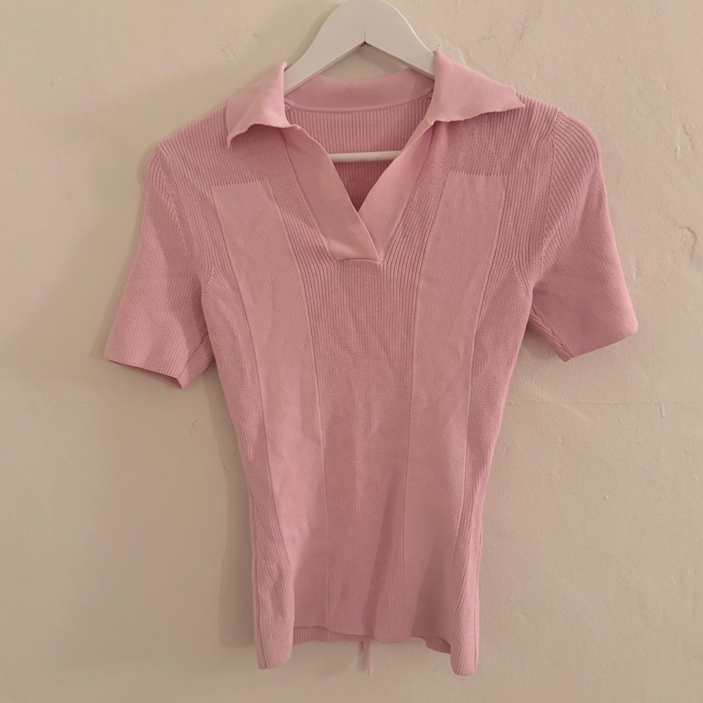 Jacquemus Soft Pink Short Sleeve Top